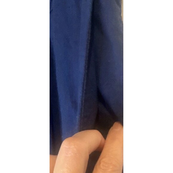 Abercrombie Fitch Women’s Curve Love Dark Blue Linen Blend Wide Leg Pants Size M - Picture 6 of 15